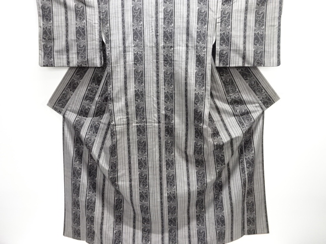 JAPANESE KIMONO / TSUMUGI / WOVEN LEAF